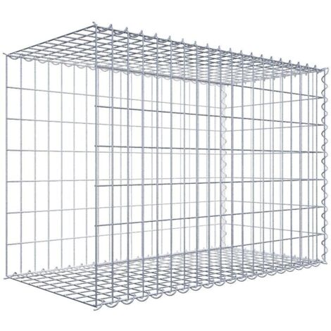 Gabiondeco - Gabion - Element de prolongation en longueur 100 cm x 70 cm x 50 cm (L x H x P). maille 5 x 10 cm. Spirale. Avert.: il manque une grille - Made in Germany
