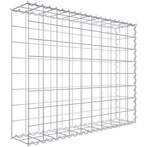 Gabiondeco - Gabion - Element de prolongation en longueur 100 cm x 80 cm x 20 cm (L x H x P). maille 10 x 10 cm. Spirale. Avert.: il manque une grille - Made in Germany