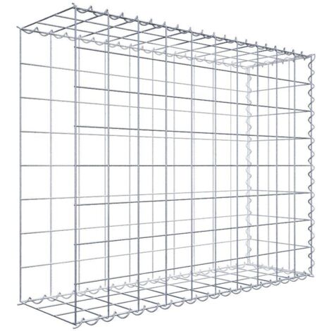 Gabiondeco - Gabion - Element de prolongation en longueur 100 cm x 80 cm x 30 cm (L x H x P). maille 10 x 10 cm. Spirale. Avert.: il manque une grille - Made in Germany