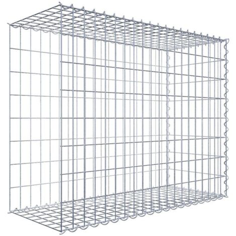 Gabiondeco - Gabion - Element de prolongation en longueur 100 cm x 80 cm x 40 cm (L x H x P). maille 5 x 10 cm. Spirale. Avert.: il manque une grille - Made in Germany
