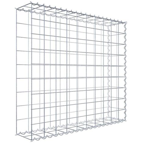 Gabiondeco - Gabion - Element de prolongation en longueur 100 cm x 90 cm x 20 cm (L x H x P). maille 10 x 10 cm. Spirale. Avert.: il manque une grille - Made in Germany