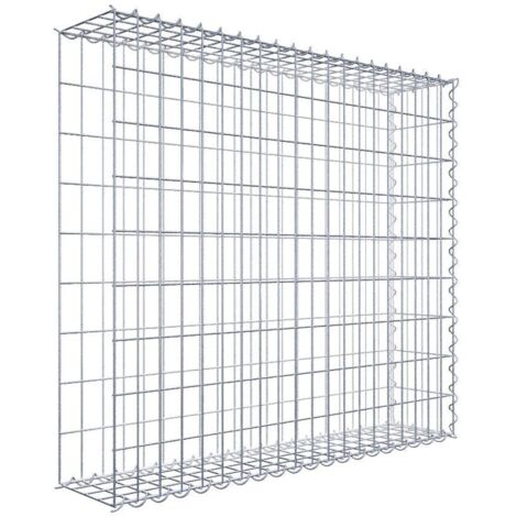 Gabiondeco - Gabion - Element de prolongation en longueur 100 cm x 90 cm x 20 cm (L x H x P). maille 5 x 10 cm. Spirale. Avert.: il manque une grille - Made in Germany