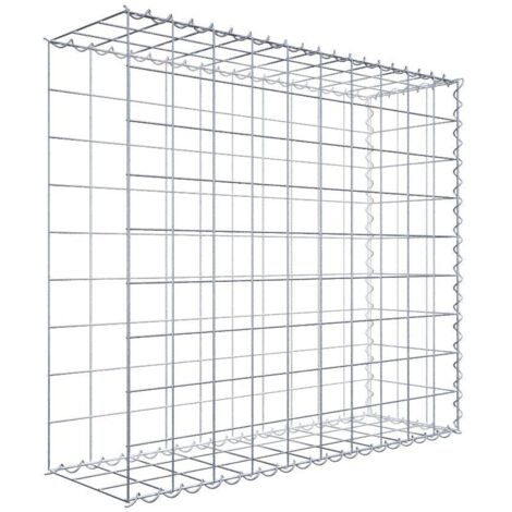 Gabiondeco - Gabion - Element de prolongation en longueur 100 cm x 90 cm x 30 cm (L x H x P). maille 10 x 10 cm. Spirale. Avert.: il manque une grille - Made in Germany