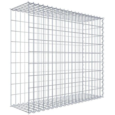 Gabiondeco - Gabion - Element de prolongation en longueur 100 cm x 90 cm x 30 cm (L x H x P). maille 5 x 10 cm. Spirale. Avert.: il manque une grille - Made in Germany