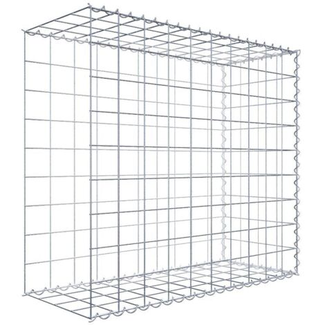 Gabiondeco - Gabion - Element de prolongation en longueur 100 cm x 90 cm x 40 cm (L x H x P). maille 10 x 10 cm. Spirale. Avert.: il manque une grille - Made in Germany
