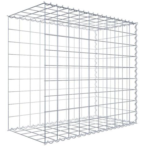 Gabiondeco - Gabion - Element de prolongation en longueur 100 cm x 90 cm x 50 cm (L x H x P). maille 10 x 10 cm. Spirale. Avert.: il manque une grille - Made in Germany