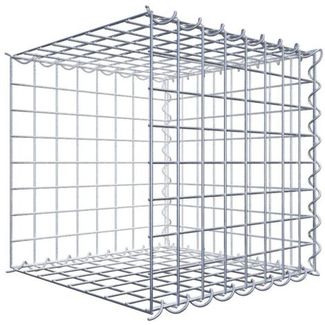 Gabiondeco - Gabion - Element de prolongation en longueur 40 cm x 40 cm x 40 cm (L x H x P). maille 5 x 5 cm. Spirale. Avert.: il manque une grille - Made in Germany