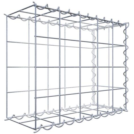 Gabiondeco - Gabion - Element de prolongation en longueur 50 cm x 40 cm x 20 cm (L x H x P). maille 10 x 10 cm. Spirale. Avert.: il manque une grille - Made in Germany