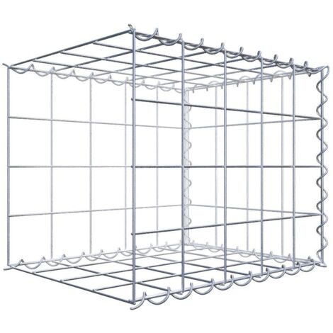 Gabiondeco - Gabion - Element de prolongation en longueur 50 cm x 40 cm x 40 cm (L x H x P). maille 10 x 10 cm. Spirale. Avert.: il manque une grille - Made in Germany