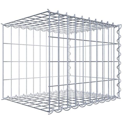Gabiondeco - Gabion - Element de prolongation en longueur 50 cm x 40 cm x 40 cm (L x H x P). maille 5 x 10 cm. Spirale. Avert.: il manque une grille - Made in Germany