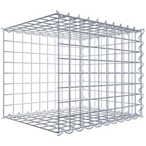 Gabiondeco - Gabion - Element de prolongation en longueur 50 cm x 40 cm x 40 cm (L x H x P). maille 5 x 5 cm. Spirale. Avert.: il manque une grille - Made in Germany