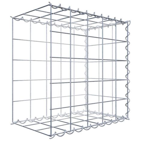 Gabiondeco - Gabion - Element de prolongation en longueur 50 cm x 50 cm x 30 cm (L x H x P). maille 10 x 10 cm. Spirale. Avert.: il manque une grille - Made in Germany