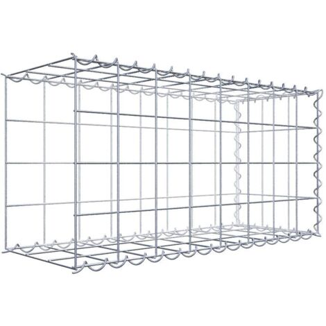 Gabiondeco - Gabion - Element de prolongation en longueur 80 cm x 40 cm x 30 cm (L x H x P). maille 10 x 10 cm. Spirale. Avert.: il manque une grille - Made in Germany