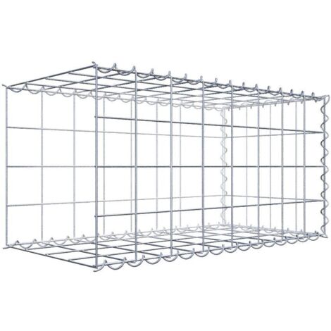 Gabiondeco - Gabion - Element de prolongation en longueur 80 cm x 40 cm x 40 cm (L x H x P). maille 10 x 10 cm. Spirale. Avert.: il manque une grille - Made in Germany