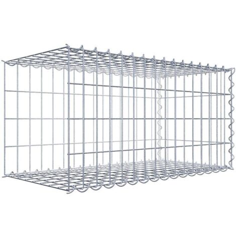 Gabiondeco - Gabion - Element de prolongation en longueur 80 cm x 40 cm x 40 cm (L x H x P). maille 5 x 10 cm. Spirale. Avert.: il manque une grille - Made in Germany