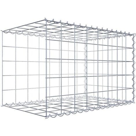 Gabiondeco - Gabion - Element de prolongation en longueur 80 cm x 50 cm x 50 cm (L x H x P). maille 10 x 10 cm. Spirale. Avert.: il manque une grille - Made in Germany