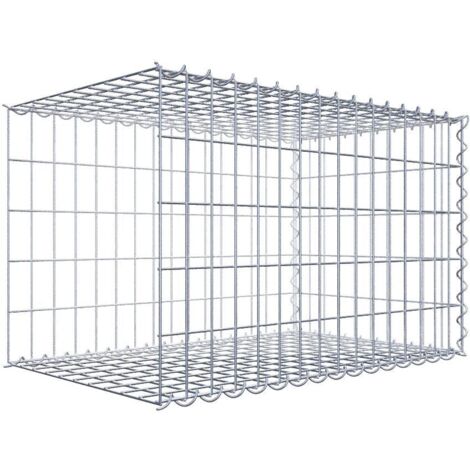 Gabiondeco - Gabion - Element de prolongation en longueur 80 cm x 50 cm x 50 cm (L x H x P). maille 5 x 10 cm. Spirale. Avert.: il manque une grille - Made in Germany