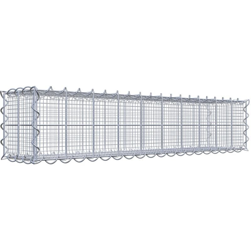 Gabiondeco - Gabion à mailles très fines pour gravillon 100 cm x 20 cm x 20 cm (l x h x p). maille 10 x 10 cm. spirale - Made in Germany