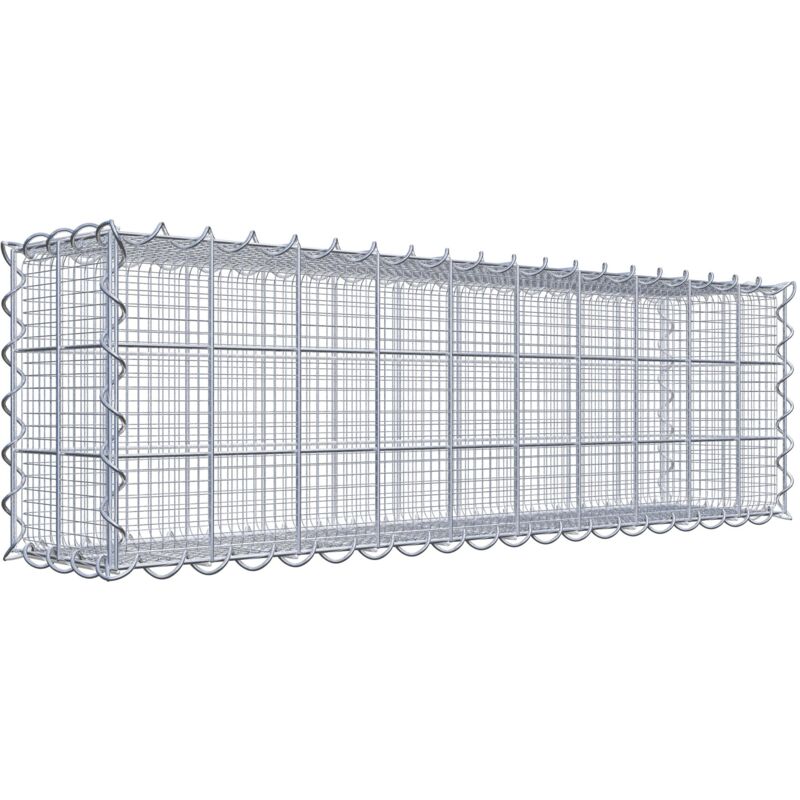 Gabiondeco - Gabion à mailles très fines pour gravillon 100 cm x 30 cm x 20 cm (l x h x p). maille 10 x 10 cm. spirale - Made in Germany