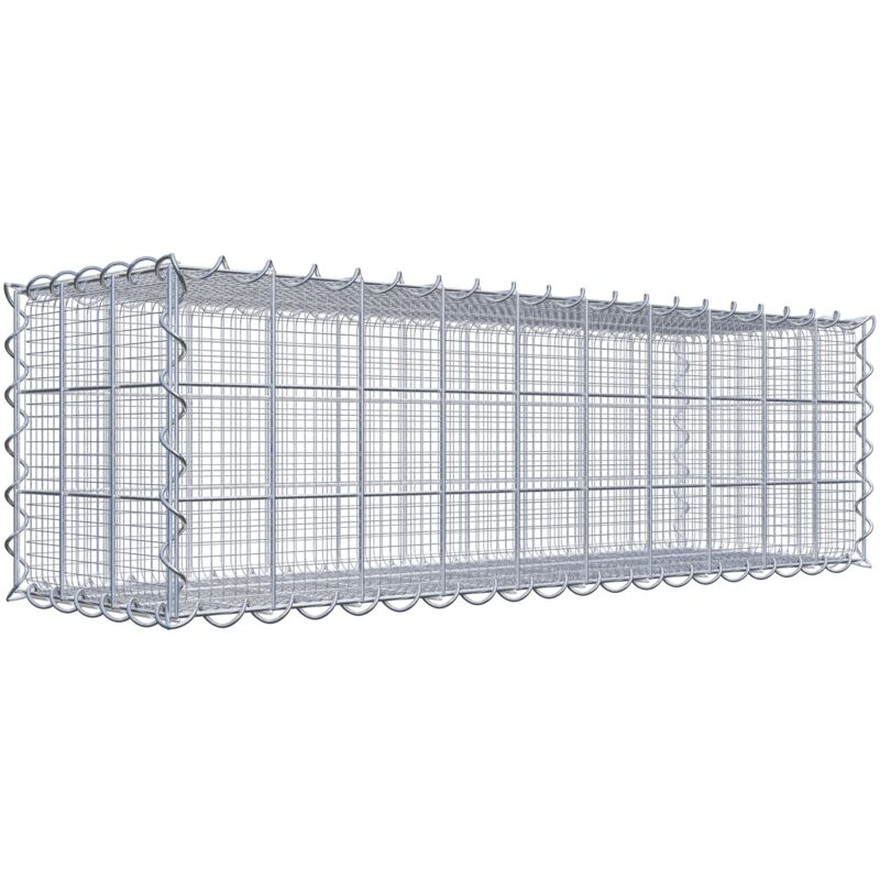 Gabiondeco - Gabion à mailles très fines pour gravillon 100 cm x 30 cm x 30 cm (l x h x p). maille 10 x 10 cm. spirale - Made in Germany