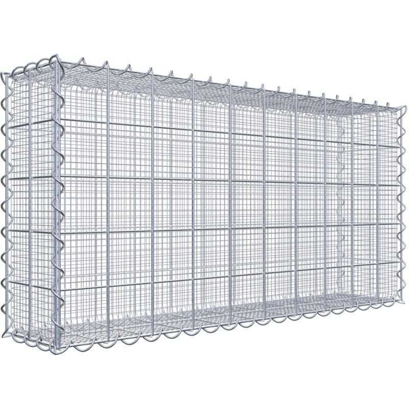 Gabiondeco - Gabion à mailles très fines pour gravillon 100 cm x 50 cm x 20 cm (L x H x P). maille 10 x 10 cm. spirale - Made in Germany