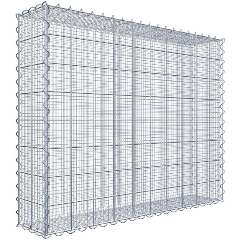 Gabiondeco - Gabion à mailles très fines pour gravillon 100 cm x 80 cm x 20 cm (l x h x p). maille 10 x 10 cm. spirale - Made in Germany