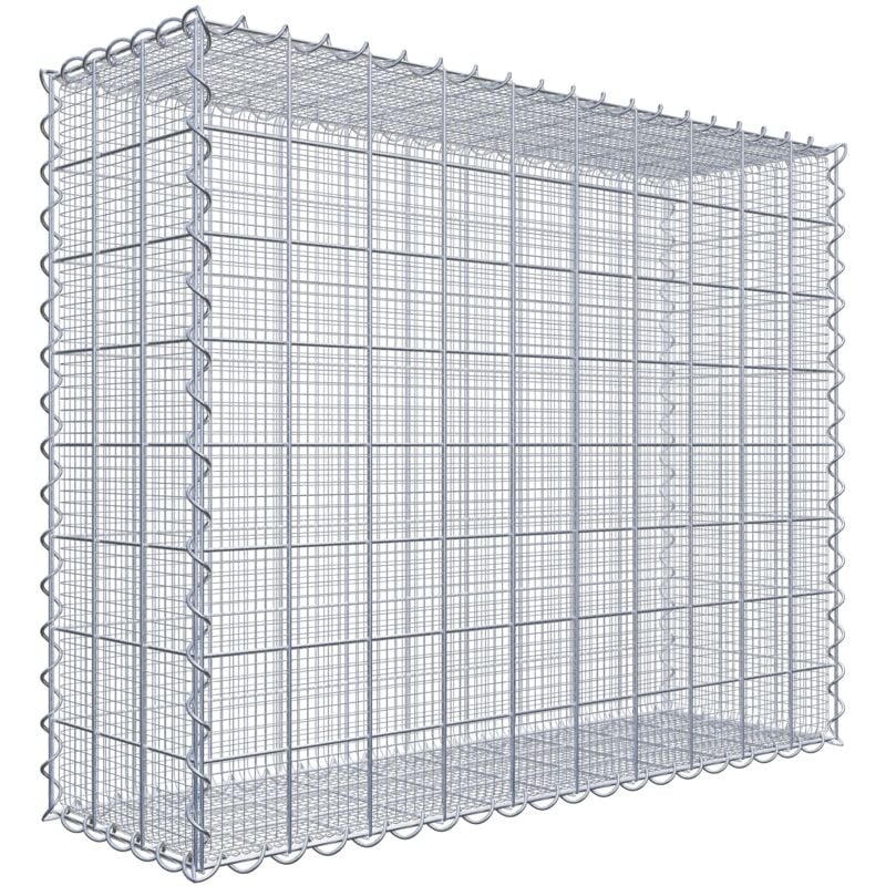 Gabiondeco - Gabion à mailles très fines pour gravillon 100 cm x 80 cm x 30 cm (l x h x p). maille 10 x 10 cm. spirale - Made in Germany