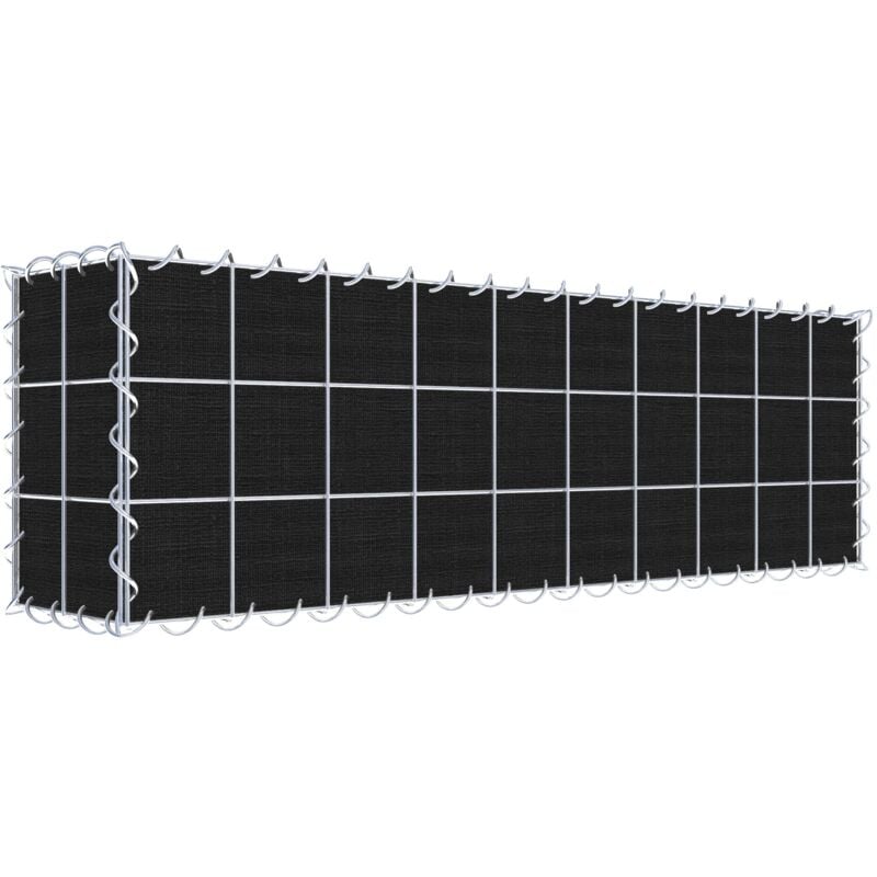 Gabiondeco - Gabion a végétaliser avec toile non-tissée 100 cm x 30 cm x 20 cm (l x h x p). maille 10 cm x 10 cm. spirale - Made in Germany