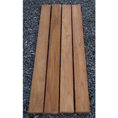 Gabiondeco - Support de banc court Teck 30 cm - Made in Germany