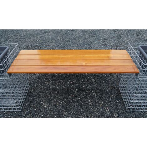 Gabiondeco - Support de banc long Teck 115 cm - Made in Germany