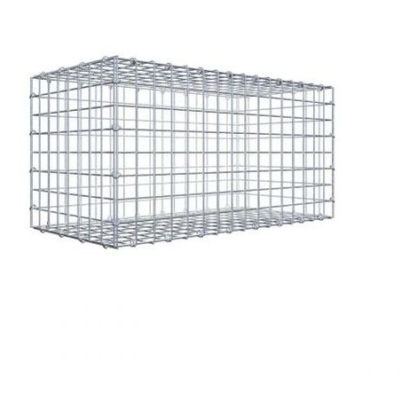 Gabione 80 cm x 40 cm x 40 cm (L x H x T), Maschenweite 5 cm x 5 cm, C-Ring