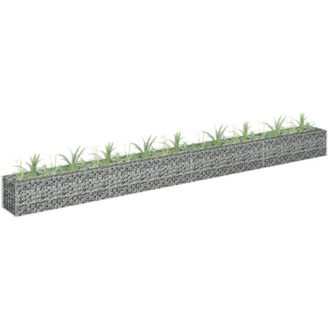 Gabionen-Hochbeet Verzinkter Stahl 360×30×30 cm CFW581805
