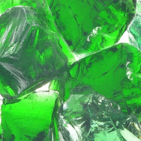 Gabionensteine aus Glas Grün 60-120 mm 25 kg vidaXL