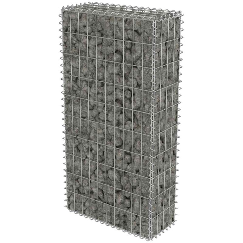 Vidaxl - Gabionenwand Mit Abdeckung Verzinkter Stahl 50×20×100 Cm
