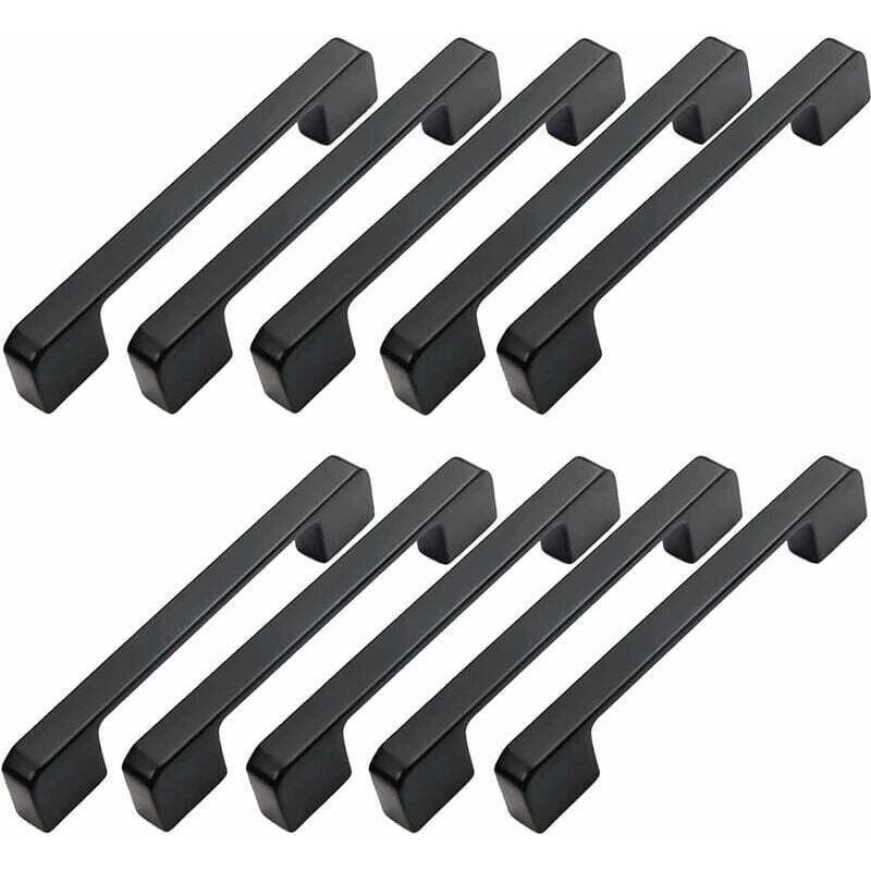 10pcs Poignée Meuble Entraxe 160mm-Poignée Porte Cuisine Noire Poignee Barre Meuble Poignee De Cuisine Noire 160mm - Gabrielle