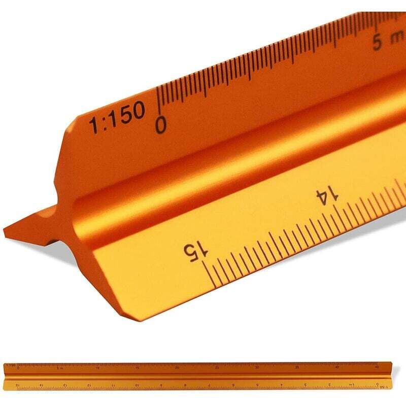 Image of Famille - gabrielle 1/20 1/25 1/50 1/75 1/100 1/150 Architektenlineal (Gold) 30 cm