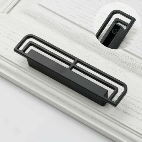 GABRIELLE 2 Pack Drawer Handles and Knobs for Kitchen Cabinet Door Handles Cupboard Drawer Bedroom Furniture Handle (6285-Pitch 96, Black)