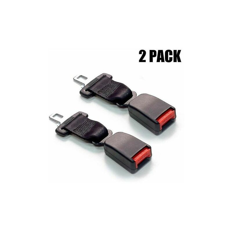 Gabrielle - 2-Pack Seat Belt Extender, Car Seat Belt Extender, Seat Belt Buckle 23 cm