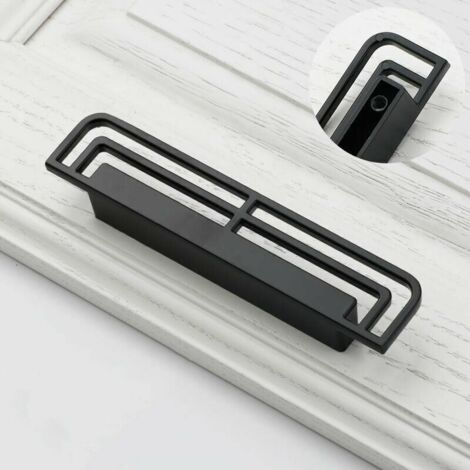 GABRIELLE 2 pezzi Maniglie e pomelli per cassetti Maniglie per ante di mobili da cucina Cassetto per armadietti Mobili per camera da letto Tirare (nero)