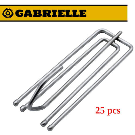 GABRIELLE 25 pezzi ganci per tende, ganci per tende in acciaio inossidabile, ganci universali a quattro punte per tende resistenti e tende per porte