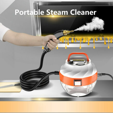 GABRIELLE 2500W Pulitore a vapore portatile ad alta temperatura e pressione con testine a spazzola per mobili da cucina, bagno, auto (B-EU)