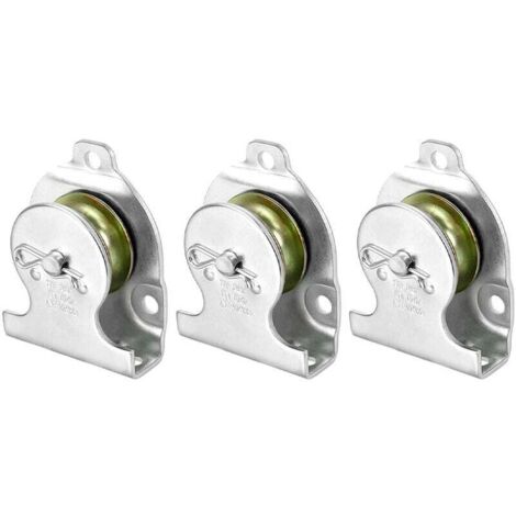 GABRIELLE 3PCS Puleggia di sollevamento Puleggia rotante Puleggia singola Puleggia singola Blocco puleggia Puleggia rotante in metallo Puleggia con cuscinetto a sfere Pulegge a gancio singolo