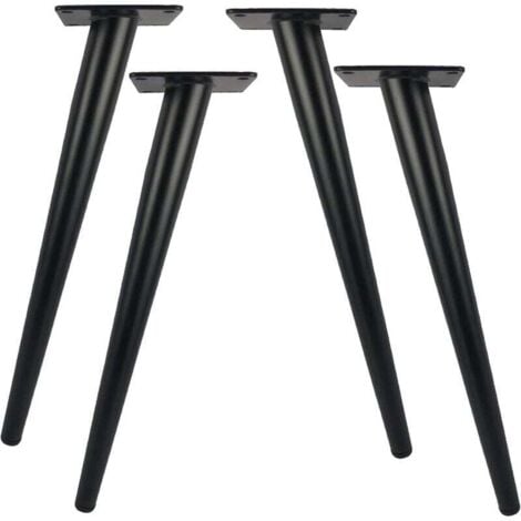 VOLAVO GABRIELLE 4 Pack 20cm Long Metal Table Legs for Modern Furniture Dresser Cabinet Desk Ottoman Chair Replacement Furniture Support Legs 800kg Load Capacity