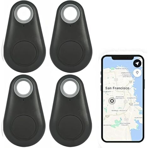 GABRIELLE 4x Smart Tracker Key Finder Localisateur Bluetooth Sans Fil Anti Perte Alarme Capteur Dispositif Télécommande pour Enfant Localisation Téléphone Clés Portefeuilles Bagages Article Finder