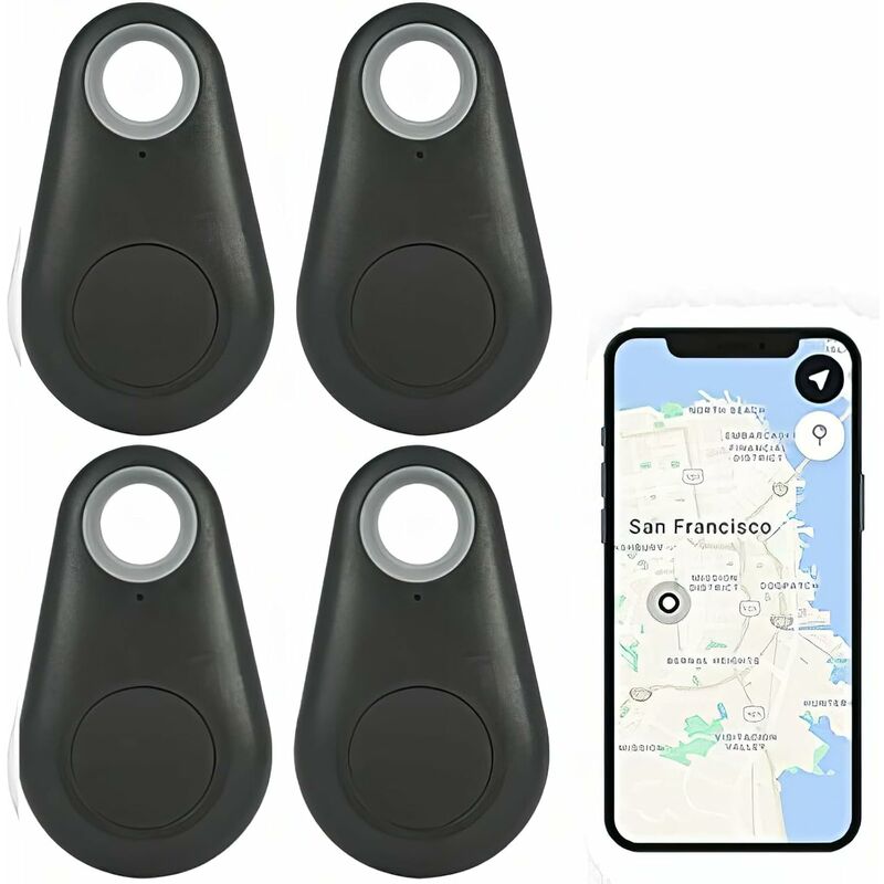 Gabrielle - 4x Smart Tracker Key Finder Localisateur Bluetooth Sans Fil Anti Perte Alarme Capteur Dispositif Télécommande pour Enfant Localisation