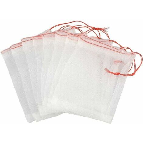 GABRIELLE 50 Stück Insektennetz 25 x 15 cm – Pflanzen- und Obstschutzbeutel – Gartenschutzbeutel zum Schutz von Pflanzen, Früchten, Blumen
