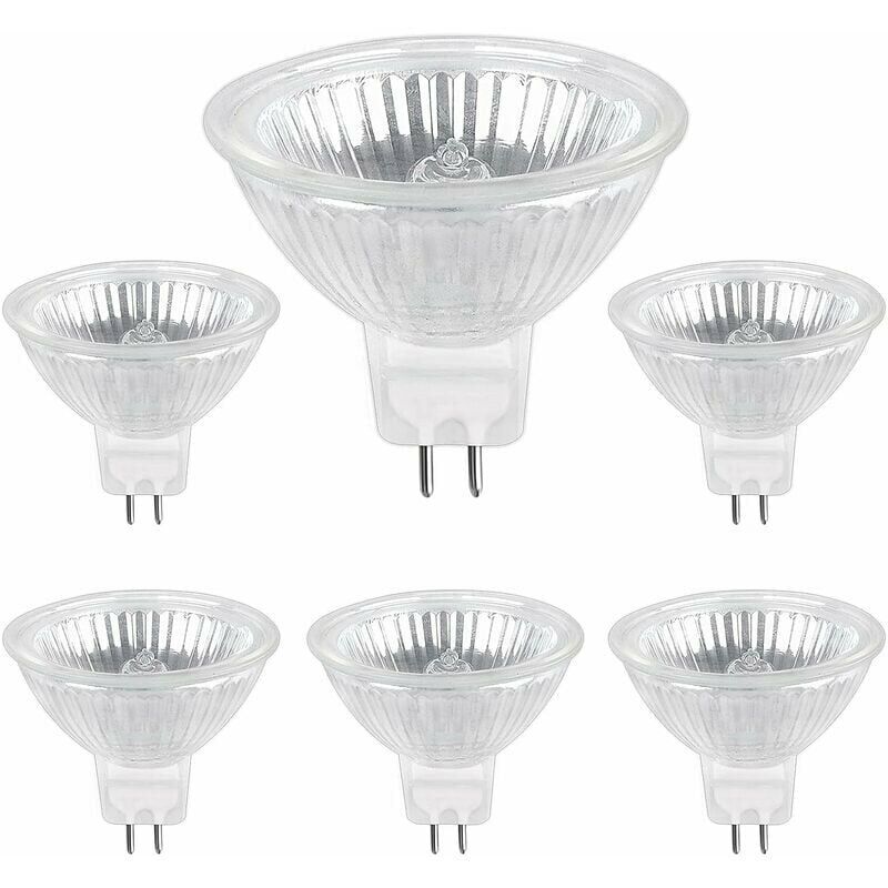 Gabrielle - Ampoule Halogene pack de 6 GU5.3 35W 12V, 400lm Blanc Chaud 2700K Dimmable, Ampoule Spot Halogène MR16