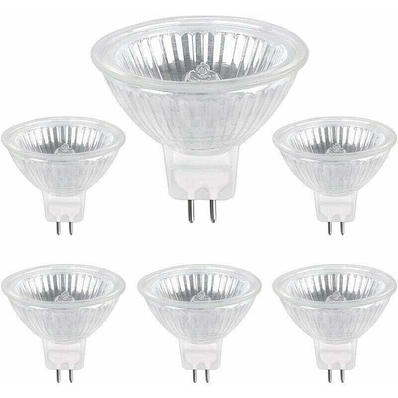 Gabrielle - Ampoule Halogene pack de 6 GU5.3 35W 12V, 400lm Blanc Chaud 2700K Dimmable, Ampoule Spot Halogène MR16 Gabrielle - Ampoule Halogene pack de 6 GU5.3 35W 12V, 400lm Blanc Chaud 2700K Dimmable, Ampoule Spot Halogène MR16