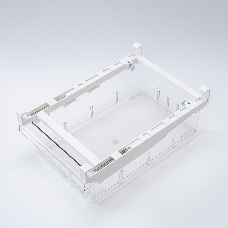 Bac De Rangement Pour Réfrigérateur, Organisateur De Tiroir Coulissant Pour Réfrigérateur, Boîte De Rangement à Support Transparent Pour Cloisons De