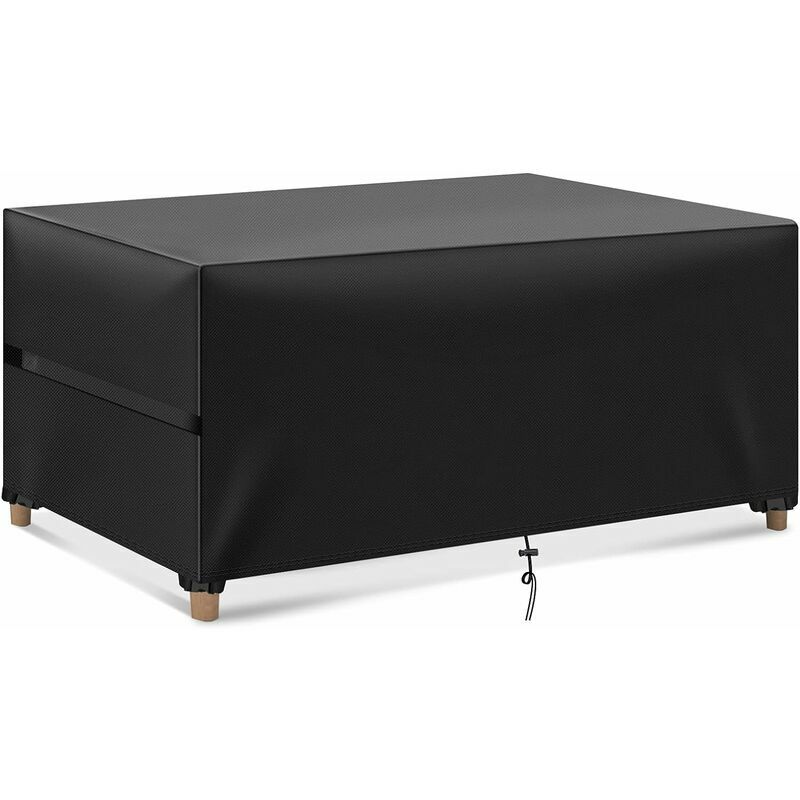 Gabrielle - Bcc Garden Furniture Cover, 150x120x71cm Polyester Black Oxford Fabric Garden Furniture Cover Waterproof Garden Table Cover With Cord And